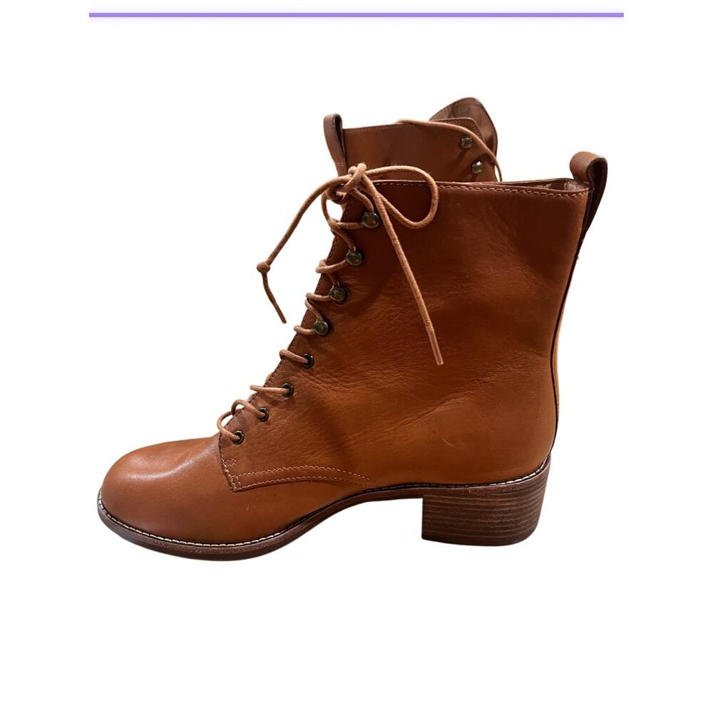 Madewell The Patti Lace-Up Boot English Saddle Size 11 NWOB - Picture 9 of 12